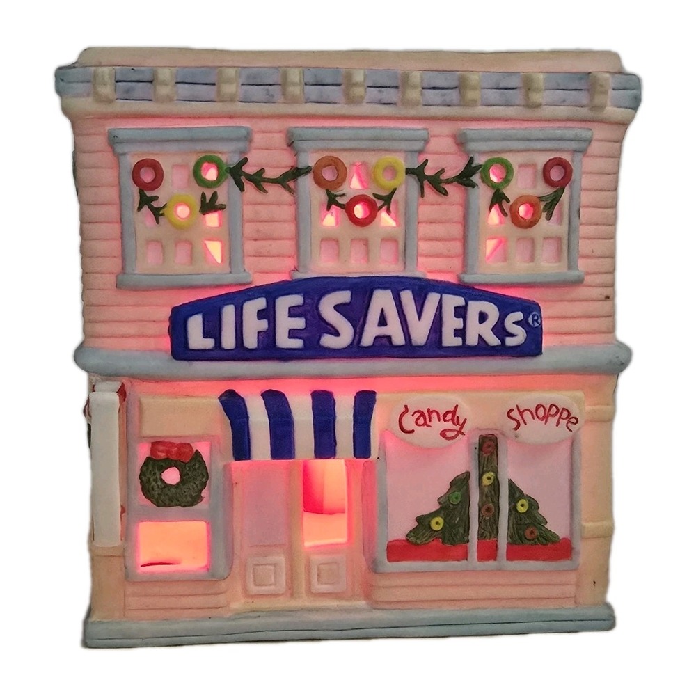 Nabisco Collectors Classics Life Saver Lighted Candy Shop Holiday
